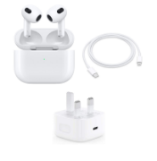 Picture of AirPods (3rd Generation) with MagSafe Charging Case | Enhanced Audio for iPhone, iPad, MacBook | Backed by Seller Warranty