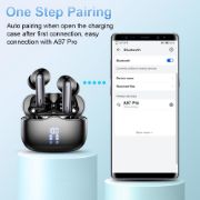 Picture of Wireless Earbuds Bluetooth 5.4, HiFi Stereo Deep Bass, ENC Mic, 40H Playtime, IP7 Waterproof, USB-C Charging, LED Display