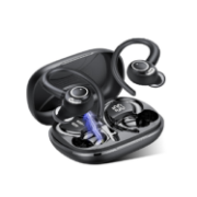 Picture of Jesebang Wireless Earbuds Bluetooth 5.3 ENC Mic, HiFi Stereo, 40H Playtime, LED Display, Earhooks, IP7 Waterproof Black