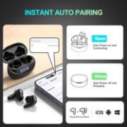 Picture of Wireless Earbuds Bluetooth 5.3, HiFi Stereo Deep Bass, CVC Noise Cancelling, LED Display, 35H Playtime, USB-C, Touch Control