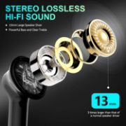 Picture of Wireless Earbuds Bluetooth 5.3, HiFi Stereo Deep Bass, CVC Noise Cancelling, LED Display, 35H Playtime, USB-C, Touch Control