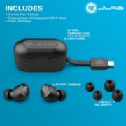 Picture of JLab Go Air Pop True Wireless Earbuds with Charging Case, IPX4, Bluetooth 5, Black