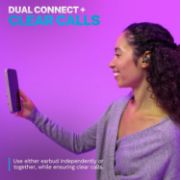 Picture of JLab Go Air Pop True Wireless Bluetooth Earbuds with Charging Case, Dual Connect, IPX4, 3 EQ Modes, Clear Case