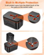 Picture of Universal Travel Adapter Worldwide Plug with 2 USB C & 2 USB A, EU UK US AU International Charger