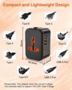 Picture of Universal Travel Adapter Worldwide Plug with 2 USB C & 2 USB A, EU UK US AU International Charger