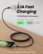 Picture of INIU USB C Charger Cable 5 Pack 3.1A QC 3.0 Fast Charging Type C Cable 2m 1m 0.5m for Samsung S26 iPhone 17 Pixel Xiaomi