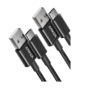 Picture of Anker USB C Charger Cable 2 Pack 3ft 0.9m USB A to USB C Braided Fast Charging Cable for iPhone 17 16 Samsung Galaxy iPad MacBook