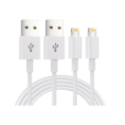Picture of 2 Pack 1.8m iPhone Charger Cable MFi Certified Lightning to USB 2.4A Fast Charging 6ft Cable for iPhone 14 13 12 11 XS XR X iPad iPod