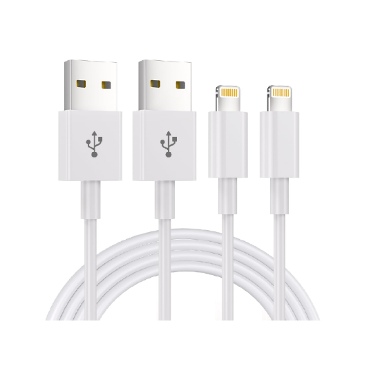 Picture of 2 Pack 1.8m iPhone Charger Cable MFi Certified Lightning to USB 2.4A Fast Charging 6ft Cable for iPhone 14 13 12 11 XS XR X iPad iPod