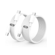 Picture of USB C to USB C Charger Cable 2Pack 1M+2M Fast Charging Lead for iPhone 17/16/15, iPad & MacBook