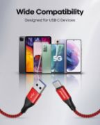 Picture of USB to USB C Charger Cable 3Pack 3M Braided Fast Charging Lead for Samsung Galaxy, PS5 & Switch