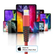 Picture of Ofuca MFi Certified iPhone Charger Cable 3 Pack 1.8M Lightning Fast Charging Wire for iPhone 14/13/12/11/XS/X/8/7/6/SE