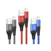 Picture of Ofuca MFi Certified iPhone Charger Cable 3 Pack 1.8M Lightning Fast Charging Wire for iPhone 14/13/12/11/XS/X/8/7/6/SE