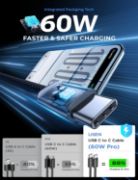 Picture of LISEN USB C to USB C Cable 4 Pack 0.5M/1M/2M 60W Fast Charging for iPhone 17/16/15, iPad, Samsung Galaxy, Pixel & Switch