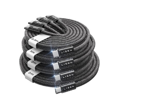 Picture of LISEN USB C to USB C Cable 4 Pack 0.5M/1M/2M 60W Fast Charging for iPhone 17/16/15, iPad, Samsung Galaxy, Pixel & Switch