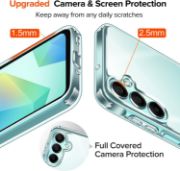 Picture of iVoler Samsung Galaxy A16 Clear TPU Case with 2 Tempered Glass Protectors, Shockproof