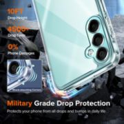 Picture of iVoler Samsung Galaxy A16 Clear TPU Case with 2 Tempered Glass Protectors, Shockproof