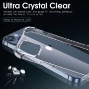 Picture of Melomon Clear Shockproof Case for iPhone 15 6.1-Inch with Airbag Drop Protection Anti Scratch Transparent Bumper Cover