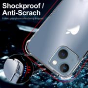 Picture of Melomon Clear Shockproof Case for iPhone 15 6.1-Inch with Airbag Drop Protection Anti Scratch Transparent Bumper Cover