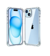 Picture of Melomon Clear Shockproof Case for iPhone 15 6.1-Inch with Airbag Drop Protection Anti Scratch Transparent Bumper Cover