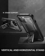 Picture of Dexnor Heavy Duty 360 Full Body Case for iPhone 13/14 with Built-in Screen Protector Military Grade Shockproof Cover Stand Black