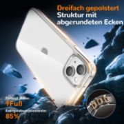 Picture of Clear Ultra Thin Shockproof TPU Case for iPhone 13 Anti Yellowing Crystal Transparent Protective Phone Cover - Clear