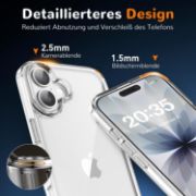 Picture of Clear Ultra Thin Shockproof TPU Case for iPhone 17 Anti-Yellowing Crystal Transparent Protective Phone Cover - Clear