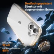 Picture of Clear Ultra Thin Shockproof TPU Case for iPhone 17 Anti-Yellowing Crystal Transparent Protective Phone Cover - Clear