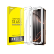Picture of JETech Tempered Glass Screen Protector for iPhone 16 Pro Max 6.9" HD Clear Case Friendly Easy Install Tool 3 Pack