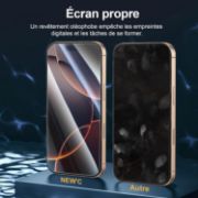 Picture of NEW'C 3 Pack Tempered Glass Screen Protector for iPhone 17, 17 Pro, iPhone 16 Pro 6.3" Case Friendly Ultra Resistant with Installation Tool
