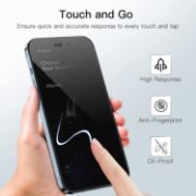 Picture of JETech Privacy Screen Protector for iPhone 14 Pro Max 6.7-Inch, Anti-Spy Tempered Glass 2-Pack