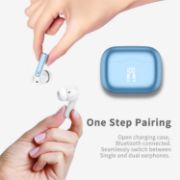 Picture of Bluetooth 5.4 Wireless Earbuds, HiFi Deep Bass, ENC Mic, 40H Playtime, IP7 Waterproof, Blue