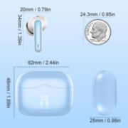Picture of Bluetooth 5.4 Wireless Earbuds, HiFi Deep Bass, ENC Mic, 40H Playtime, IP7 Waterproof, Blue