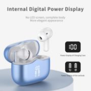 Picture of Bluetooth 5.4 Wireless Earbuds, HiFi Deep Bass, ENC Mic, 40H Playtime, IP7 Waterproof, Blue