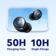 Picture of Soundcore by Anker Space A40 Wireless Earbuds, Adaptive ANC, Hi-Res Sound, 50H Playtime, App Control, Black