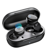 Picture of Wireless Bluetooth 5.3 In-Ear Earbuds, Deep Bass, Clear Calls, Ultralight Design, 60H Playtime, Built-in Mic Headphones for iPhone Android, Sports Gaming, Black