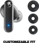 Picture of Skullcandy Smokin’ Buds Wireless Earbuds, Bluetooth Headphones, Noise Isolating Fit, 20H Battery, IPX4, Mic, Black