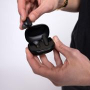 Picture of Skullcandy Smokin’ Buds Wireless Earbuds, Bluetooth Headphones, Noise Isolating Fit, 20H Battery, IPX4, Mic, Black