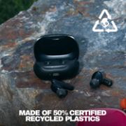 Picture of Skullcandy Smokin’ Buds Wireless Earbuds, Bluetooth Headphones, Noise Isolating Fit, 20H Battery, IPX4, Mic, Black