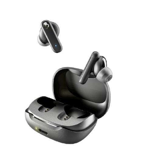 Picture of Skullcandy Smokin’ Buds Wireless Earbuds, Bluetooth Headphones, Noise Isolating Fit, 20H Battery, IPX4, Mic, Black