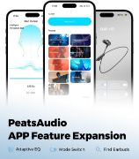 Picture of SoundPEATS Q40 HD Neckband Earbuds, LDAC Hi-Res Audio, 20H Battery, IP67, AI Noise Cancel