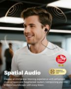 Picture of SoundPEATS Q40 HD Neckband Earbuds, LDAC Hi-Res Audio, 20H Battery, IP67, AI Noise Cancel