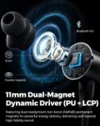 Picture of SoundPEATS Q40 HD Neckband Earbuds, LDAC Hi-Res Audio, 20H Battery, IP67, AI Noise Cancel