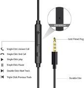 Picture of 2 Pack Wired In-Ear Earphones with Mic, Noise Isolating Earbuds for Phones, Tablets & Laptops