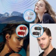Picture of Yatloml 3 Pack Wired Earphones with Mic & Volume Control Noise Isolating Deep Bass 3.5mm Earbuds IphoneAndroid