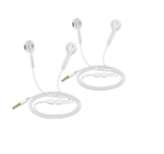 Picture of 2 Pack Wired Earphones In-Ear Headphones with Mic Noise Isolating Deep Bass Earbuds for Samsung Huawei MP3 Tablets Laptops