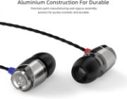 Picture of SoundMAGIC E10 In-Ear Earphones Deep Bass Noise Isolating Metal Build Tangle Free Cable Gaming Music Travel Black Silver