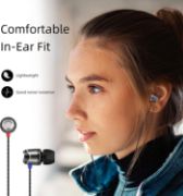 Picture of SoundMAGIC E10 In-Ear Earphones Deep Bass Noise Isolating Metal Build Tangle Free Cable Gaming Music Travel Black Silver