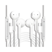 Picture of USB C Headphones 2 Pack Wired Earbuds Type C In-Ear Earphones with Mic Volume Control for iPhone 16 15 Galaxy S25 S24 Pixel Huawei