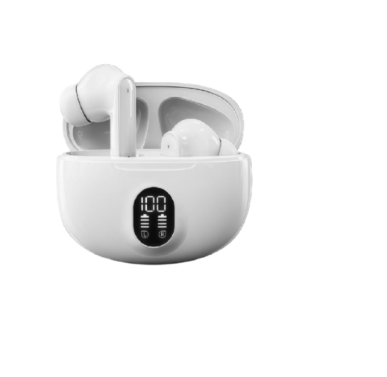 Picture of Luckyrao Y88 Wireless Earbuds Bluetooth 5.4, 4 HD Mics, 40H Playtime, IPX7 Waterproof White